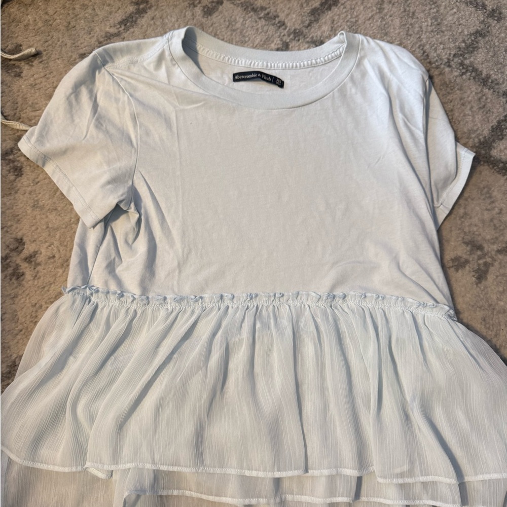 Abercrombie & Fitch Light Blue Short Sleeve Top